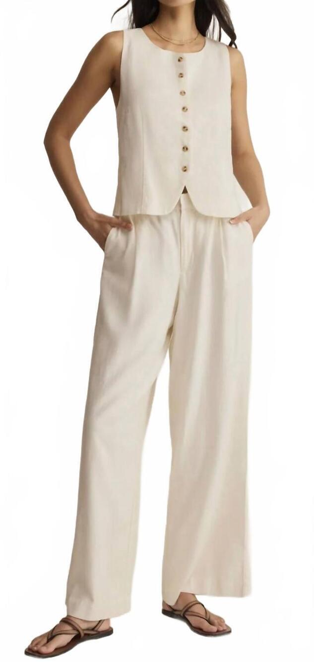 NEW Z SUPPLY overlook linen pant in cloud